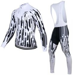 Komplet rowerowy zimowy - ocieplany / strój kolarski Kiditokt