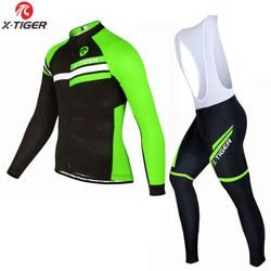 Komplet rowerowy zimowy - ocieplany / strój kolarski X-tiger