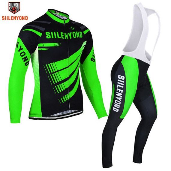 Komplet rowerowy zimowy-ocieplany / strój kolarski Siilenyond / roz. 2XL / 4XL 