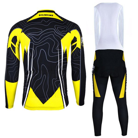 Komplet rowerowy zimowy-ocieplany / strój kolarski Siilenyond