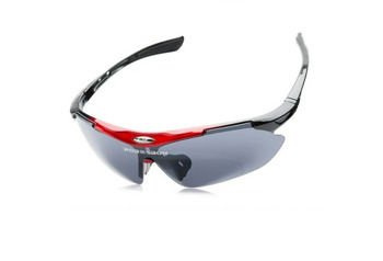 OKULARY SPORTOWE ROBESBON UV400+5 SZKIEŁ | KOLOR CZERWONY