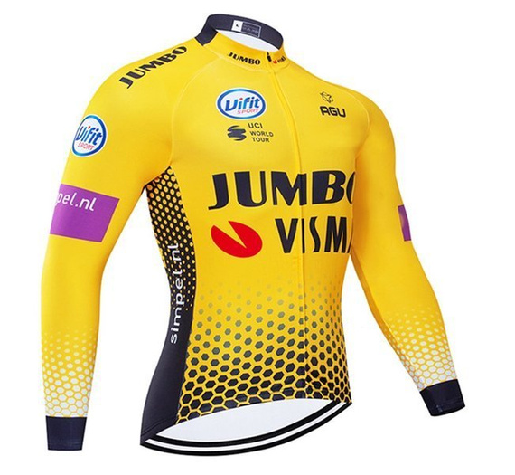 Komplet kolarski zimowy / odzież rowerowa ocieplana JUMBO