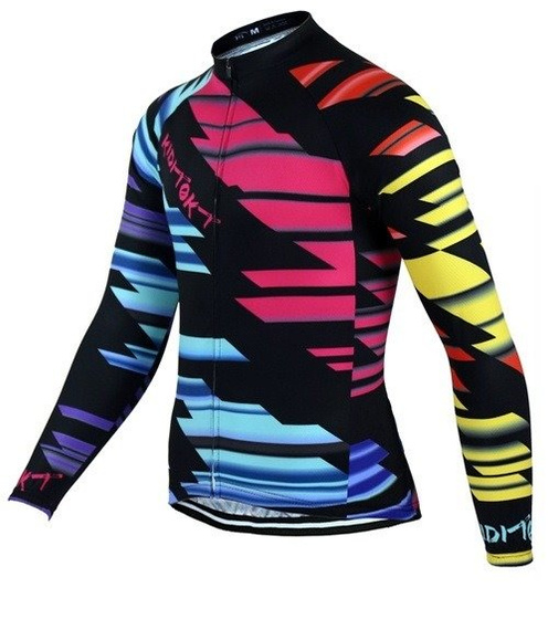 BLUZA kolarska zimowa - ocieplana / bluza rowerowa kiditokt