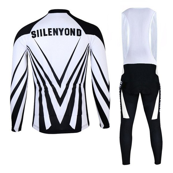 Komplet rowerowy zimowy-ocieplany / strój kolarski Siilenyond