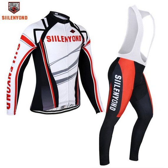 Komplet rowerowy zimowy-ocieplany / strój kolarski Siilenyond