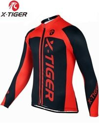 BLUZA kolarska zimowa - ocieplana  / bluza rowerowa x-tiger