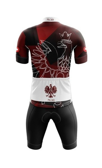 Strój na rower PATRIOTYCZNY / komplet kolarski KIVI - POLSKA 19