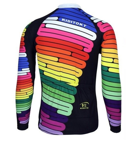 BLUZA kolarska zimowa - ocieplana / bluza rowerowa kiditokt