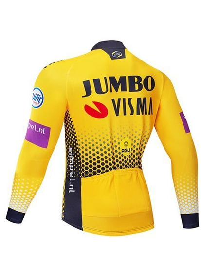 Komplet kolarski zimowy / odzież rowerowa ocieplana JUMBO