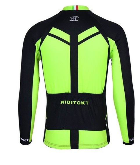 BLUZA kolarska zimowa - ocieplana / bluza rowerowa kiditokt