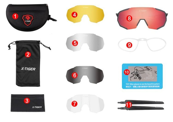 OKULARY SPORTOWE UV-400 | +5 SZKIEŁ /  BLUE-BLACK