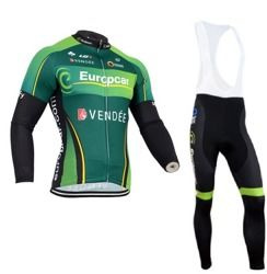 Komplet rowerowy zimowy - ocieplany / strój kolarski Europcar