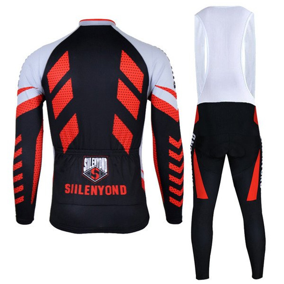 Komplet rowerowy zimowy-ocieplany / strój kolarski Siilenyond