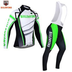 Komplet rowerowy zimowy-ocieplany / strój kolarski Siilenyond