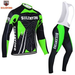 Komplet rowerowy zimowy-ocieplany / strój kolarski Siilenyond