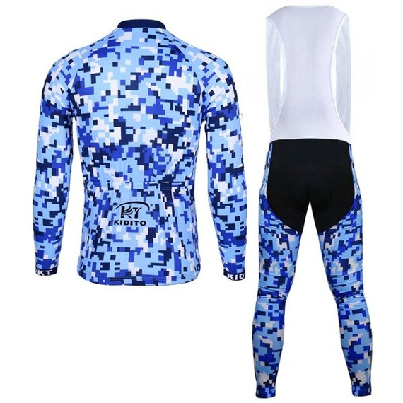 Komplet rowerowy zimowy - ocieplany / strój kolarski Kiditokt