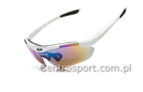OKULARY SPORTOWE ROBESBON UV400+5 SZKIEŁ | KOLOR BIAŁY