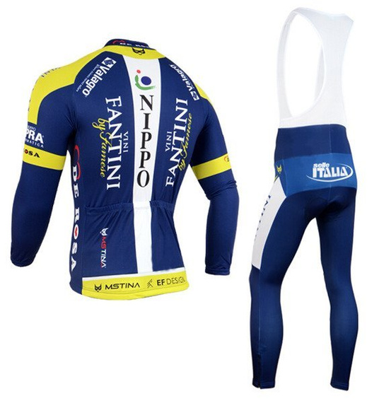 Komplet rowerowy zimowy - ocieplany / strój kolarski Fantini