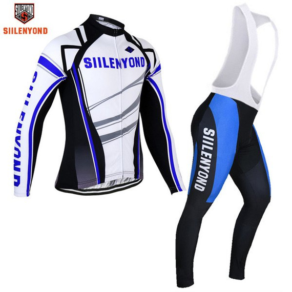 Komplet rowerowy zimowy-ocieplany / strój kolarski Siilenyond