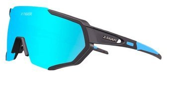 OKULARY SPORTOWE UV-400 | +5 SZKIEŁ /  BLUE-BLACK