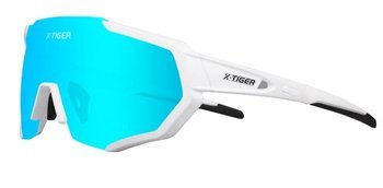OKULARY SPORTOWE UV-400 | +5 SZKIEŁ /  BLUE-WHITE