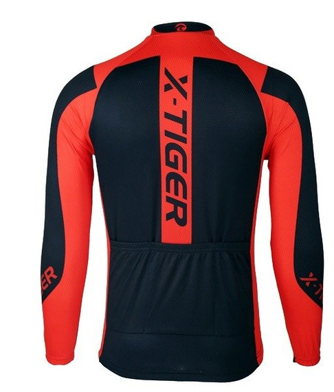 BLUZA kolarska zimowa - ocieplana  / bluza rowerowa x-tiger