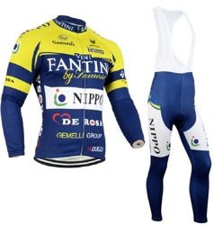 Komplet rowerowy zimowy - ocieplany / strój kolarski Fantini