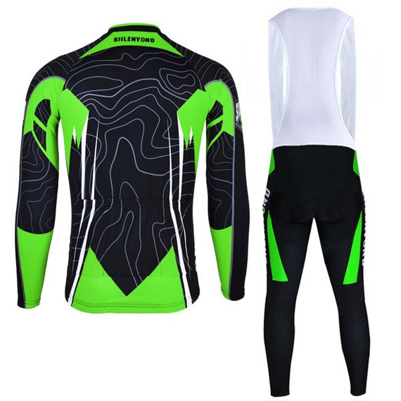 Komplet rowerowy zimowy-ocieplany / strój kolarski Siilenyond