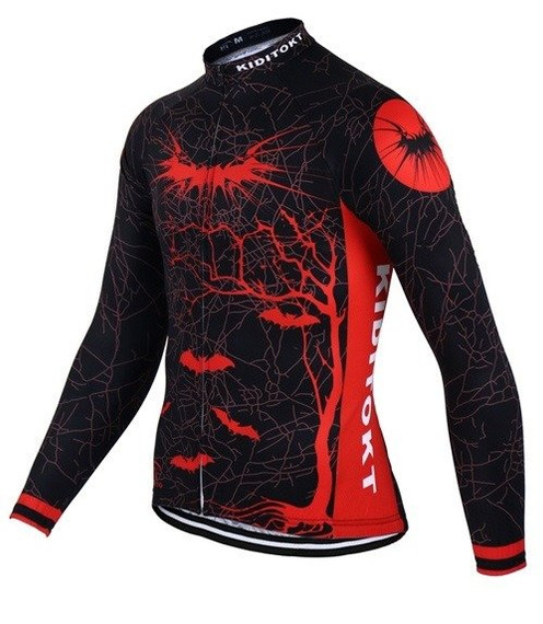 BLUZA kolarska zimowa - ocieplana / bluza rowerowa kiditokt
