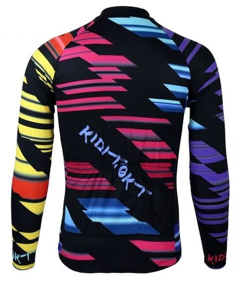 BLUZA kolarska zimowa - ocieplana / bluza rowerowa kiditokt
