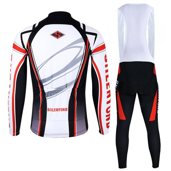 Komplet rowerowy zimowy-ocieplany / strój kolarski Siilenyond