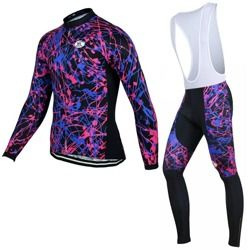 Komplet rowerowy zimowy - ocieplany / strój kolarski Kiditokt