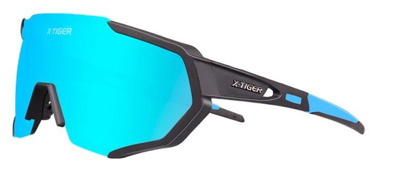OKULARY SPORTOWE UV-400 | +5 SZKIEŁ /  BLUE-BLACK