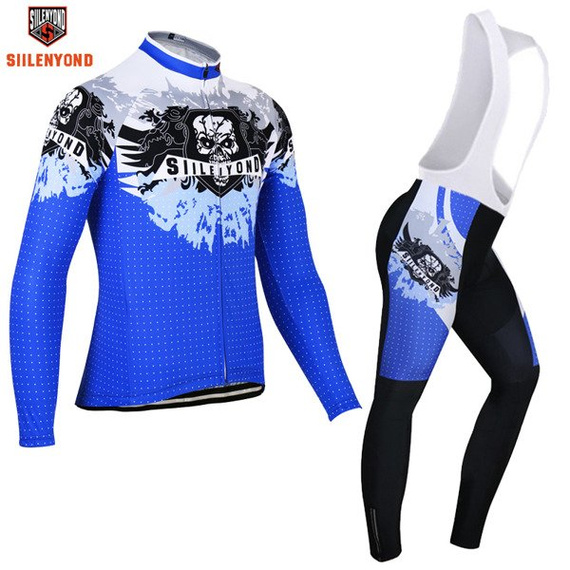 Komplet rowerowy zimowy-ocieplany / strój kolarski Siilenyond