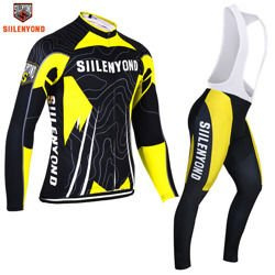 Komplet rowerowy zimowy-ocieplany / strój kolarski Siilenyond