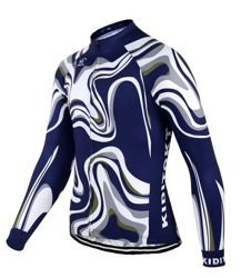 BLUZA kolarska zimowa - ocieplana / bluza rowerowa kiditokt