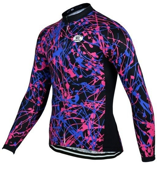 BLUZA kolarska zimowa - ocieplana / bluza rowerowa kiditokt