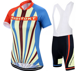 Damski komplet kolarski  | strój rowerowy dla kobiet Kiditokt