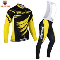 Komplet rowerowy zimowy-ocieplany / strój kolarski Siilenyond