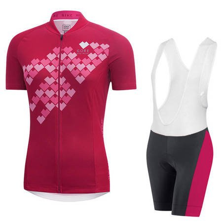 Damski komplet rowerowy w serca  - Gore / roz. L