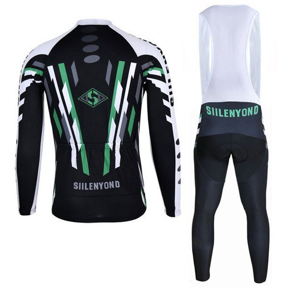 Komplet rowerowy zimowy-ocieplany / strój kolarski SIILENYOUND/ roz. XL