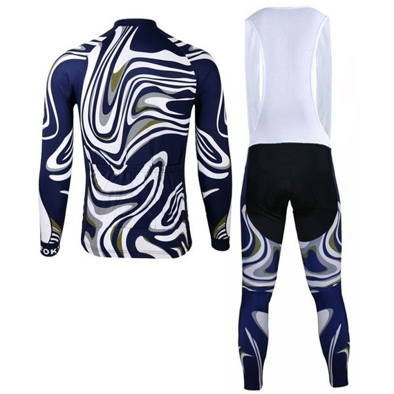 Komplet rowerowy zimowy - ocieplany / strój kolarski Kiditokt