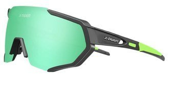OKULARY SPORTOWE UV-400 | +5 SZKIEŁ /  GREEN-BLACK