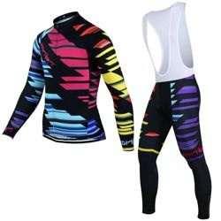 Komplet rowerowy zimowy - ocieplany / strój kolarski Kiditokt