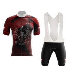 Strój na rower PATRIOTYCZNY / komplet kolarski KIVI - POLSKA 19