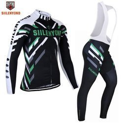 Komplet rowerowy zimowy-ocieplany / strój kolarski SIILENYOUND/ roz. XL